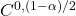 C^{0,(1-\alpha)/2}