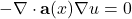 -\nabla \cdot \mathbf{a}(x)\nabla u = 0